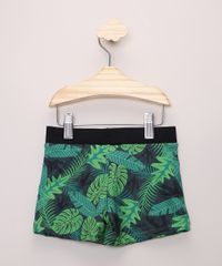 Sunga-Infantil-Short-Estampada-Folhagem-Jurassic-Park-com-Protecao-UV50--Verde-Escuro-9966203-Verde_Escuro_2