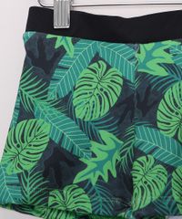 Sunga-Infantil-Short-Estampada-Folhagem-Jurassic-Park-com-Protecao-UV50--Verde-Escuro-9966203-Verde_Escuro_4