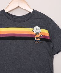 Camiseta-Infantil-Charlie-Brow-Manga-Curta-Cinza-Mescla-Escuro-9970465-Cinza_Mescla_Escuro_2