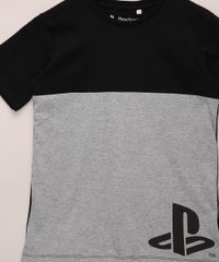 Camiseta-Juvenil-PlayStation-Manga-Curta-Preta-9970814-Preto_5