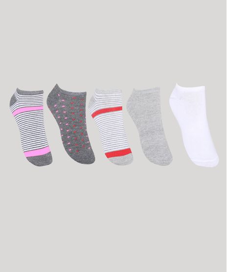 Kit-de-5-Meias-Feminino-Esportivo-Ace-Cano-Baixo-Estampado-Listrado-e-Poa-Multicor-9971067-Multicor_1
