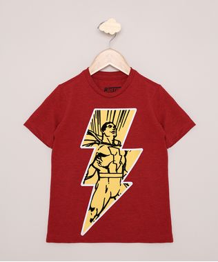 Camiseta-Infantil-Shazam-Manga-Curta-Vermelha-9968532-Vermelho_1
