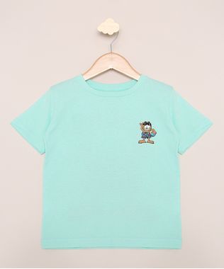 Camiseta-Infantil-Garfield-Manga-Curta-Verde-Agua-9970467-Verde_Agua_1