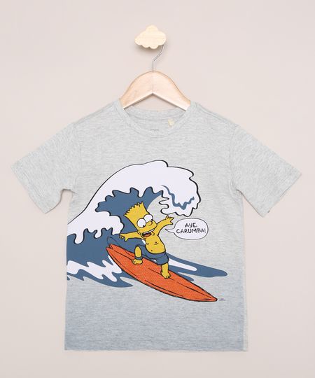 Camiseta-Infantil-Bart-Surfista-Manga-Curta-Cinza-Mescla-Claro-9970818-Cinza_Mescla_Claro_1 Camiseta-Infantil-Bart-Surfista-Manga-Curta-Cinza-Mescla-Claro-9970818-Cinza_Mescla_Claro_1