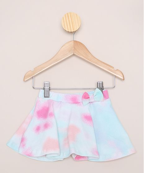 Short-Saia-Infantil-Estampado-Tie-Dye-com-Laco-Multicor-9979134-Multicor_1