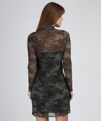 Vestido-de-Tule-Feminino-Curto-Estampado-Camuflado-Manga-Longa-Gola-Alta-Verde-Militar-9945931-Verde_Militar_2
