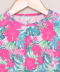 Blusa-de-Praia-Infantil-Cropped-Estampada-Floral-Manga-Longa-com-Protecao-UV50--Rosa-9965860-Rosa_3
