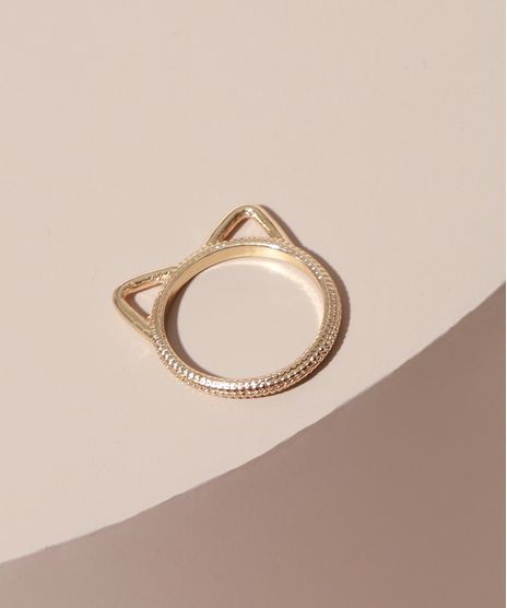 Anel-Feminino-Formato-de-Gatinho-Dourado-9975314-Dourado_1
