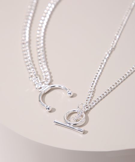 Kit-de-2-Colares-Femininos-com-Correntes-Prateado-9962024-Prateado_1
