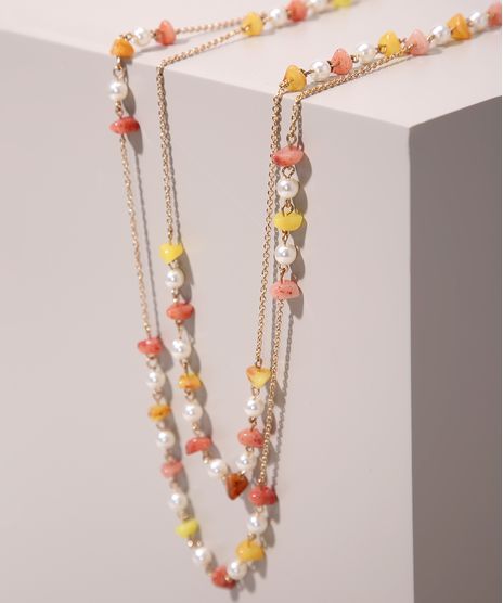 Colar-Feminino-Alongado-Duplo-com-Pedras-e-Perolas-Dourado-9962070-Dourado_1