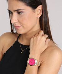 Kit-de-Relogio-Analogico-Champion-Feminino---Brinco---Colar---CN29884J-Dourado-9045118-Dourado_2