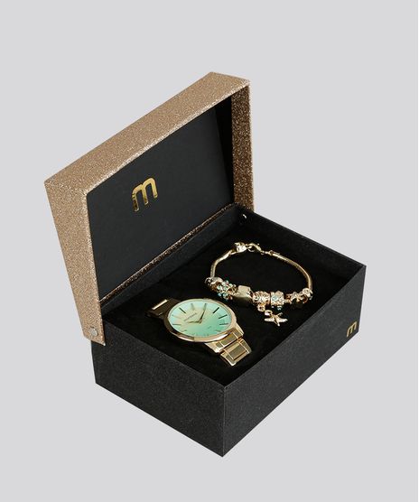 Kit-de-Relogio-Analogico-Mondaine-Feminino---Pulseira---53533LPMVDE2K-Dourado-8905105-Dourado_1