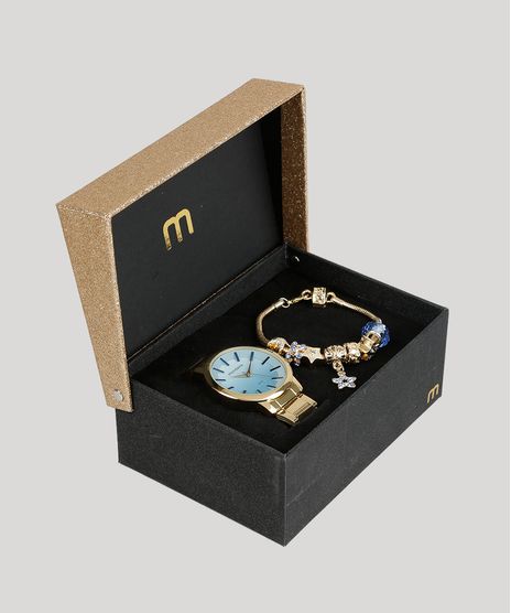 Kit-de-Relogio-Analogico-Mondaine-Feminino---Pulseira---53533LPMVDE3K-Dourado-8905108-Dourado_1