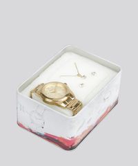 Kit-de-Relogio-Analogico-Condor-Feminino---Brinco---Colar---CO2035KUEK4D-Dourado-8897285-Dourado_1