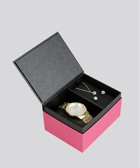 Kit-de-Relogio-Analogico-Lince-Feminino---Brinco---Colar---LRG4339L-KD08S2KX-Dourado-8901776-Dourado_1