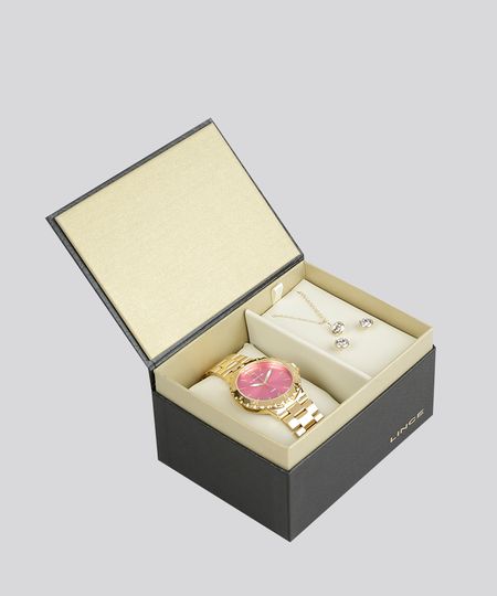 Kit-de-Relogio-Analogico-Lince-Feminino---Brinco---Colar---LRGH036L-KT94R2KX--Dourado-8902147-Dourado_1