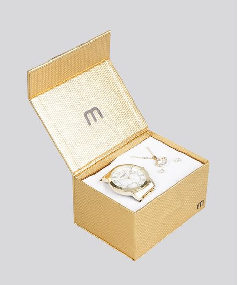 Kit-de-Relogio-Analogico-Mondaine-Feminino---Brinco---Colar--99125LPMVDE1KB-Dourado-8904699-Dourado_1