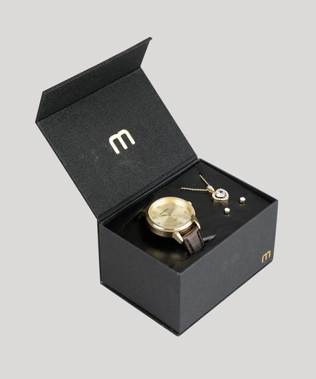 Kit-de-Relogio-Analogico-Mondaine-Feminino---Brinco---Colar---76665LPMVDH1K-Marrom-8904996-Marrom_1