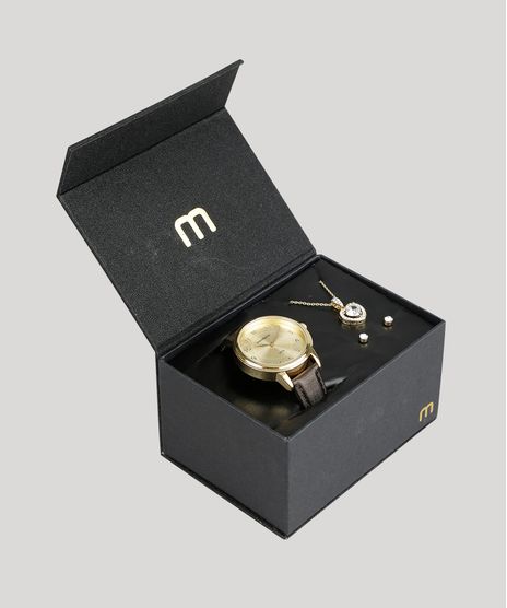 Kit-de-Relogio-Analogico-Mondaine-Feminino---Brinco---Colar---76665LPMVDH1K-Marrom-8904996-Marrom_1