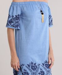 Vestido-Jeans-Ombro-a-Ombro-com-Bordado-Floral-Azul-Claro-8797506-Azul_Claro_4
