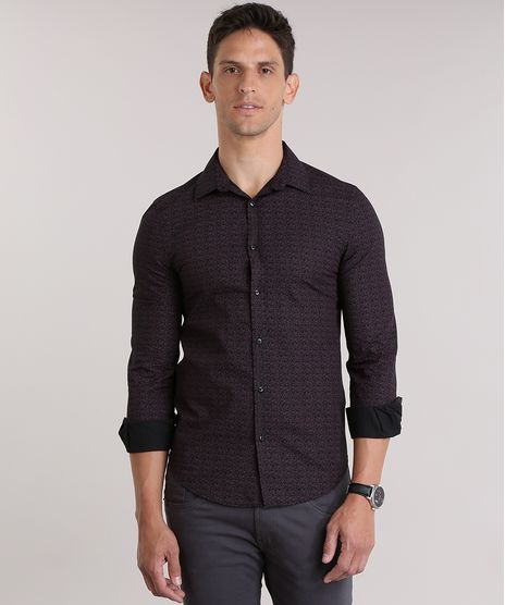 Camisa-Slim-Estampada-Floral-Preta-8826506-Preto_1