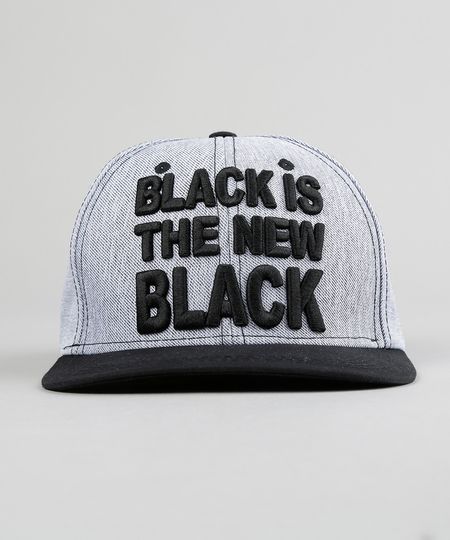 Bone--Black-is-The-New-Black--com-Bordado-Cinza-Mescla-8523057-Cinza_Mescla_1 Bone--Black-is-The-New-Black--com-Bordado-Cinza-Mescla-8523057-Cinza_Mescla_1