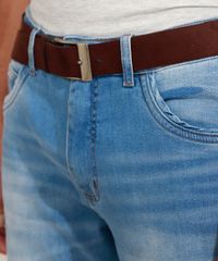 Calca-Jeans-Masculina-Reta-com-Cinto-Azul-Claro-9967165-Azul_Claro_4
