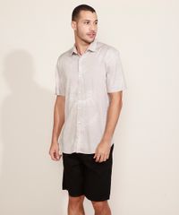 Camisa-Masculina-Tradicional-Estampada-de-Folhagem-Manga-Curta-Kaki-9976939-Kaki_3