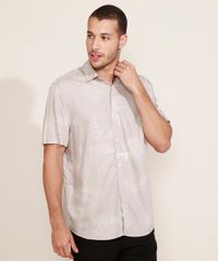 Camisa-Masculina-Tradicional-Estampada-de-Folhagem-Manga-Curta-Kaki-9976939-Kaki_5