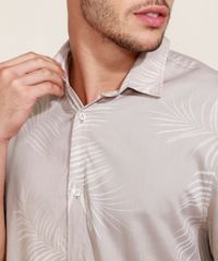 Camisa-Masculina-Tradicional-Estampada-de-Folhagem-Manga-Curta-Kaki-9976939-Kaki_6