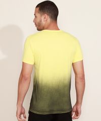 Camiseta-Masculina-Slim--Future--com-Degrade-Manga-Curta-Gola-Careca-Amarela-9965514-Amarelo_2