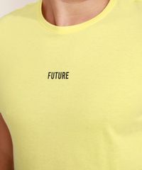 Camiseta-Masculina-Slim--Future--com-Degrade-Manga-Curta-Gola-Careca-Amarela-9965514-Amarelo_4