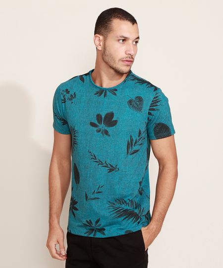 Camiseta-Masculina-Slim-Listrada-com-Folhagem-Manga-Curta-Gola-Careca-Azul-Petroleo-9960289-Azul_Petroleo_1 Camiseta-Masculina-Slim-Listrada-com-Folhagem-Manga-Curta-Gola-Careca-Azul-Petroleo-9960289-Azul_Petroleo_1