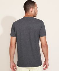 Polo-de-Piquet-Masculina-Tradicional-Manga-Curta-Gola-Padre-em-Suede-Cinza-Mescla-Escuro-9965298-Cinza_Mescla_Escuro_4