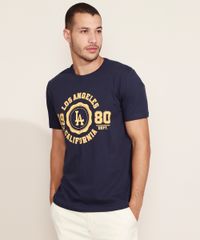 Camiseta-Masculina--Los-Angeles--Manga-Curta-Gola-Careca-Azul-Marinho-9960833-Azul_Marinho_1