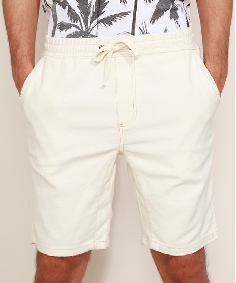 Bermuda-de-Sarja-em-Moletom-Masculina-Slim-com-Cordao-Off-White-9969048-Off_White_1