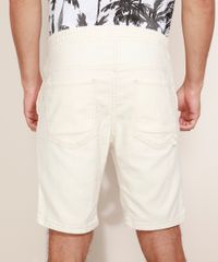 Bermuda-de-Sarja-em-Moletom-Masculina-Slim-com-Cordao-Off-White-9969048-Off_White_2