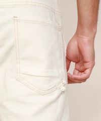 Bermuda-de-Sarja-em-Moletom-Masculina-Slim-com-Cordao-Off-White-9969048-Off_White_5