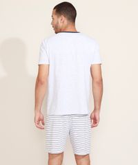 Pijama-Masculino--Jogador-Beta--Video-Game-com-Listras-Manga-Curta-Cinza-Mescla-Claro-9969156-Cinza_Mescla_Claro_2