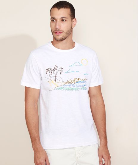 Camiseta-Masculina-Praia-Manga-Curta-Gola-Careca-Branca-9968471-Branco_1