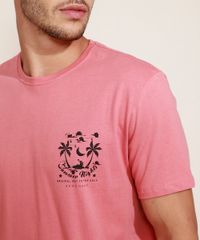Camiseta-Masculina--Summer-Nights--Manga-Curta-Gola-Careca-Coral-9968449-Coral_4