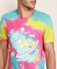 Camiseta-Masculina-Ursinhos-Carinhosos-Estampada-Tie-Dye-Manga-Curta-Gola-Portuguesa-Multicor-9969432-Multicor_2