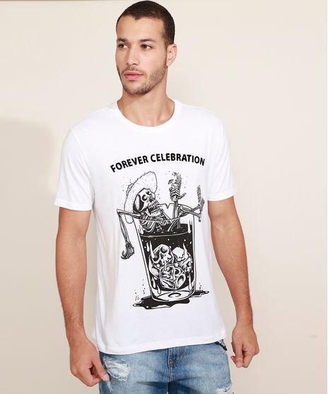 Camiseta-Masculina-Caveira-no-Copo-Flocada-Manga-Curta-Gola-Careca-Branca-9970364-Branco_1