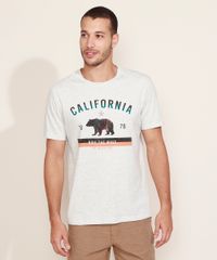 Camiseta-Masculina-Urso--California--Manga-Curta-Gola-Careca-Cinza-Mescla-Claro-9967124-Cinza_Mescla_Claro_1