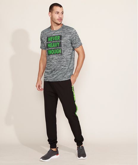 Camiseta-Masculina-Esportiva-Ace--Never-Heavy-Enough--Manga-Curta-Gola-Careca-Cinza-Mescla-Escuro-9980918-Cinza_Mescla_Escuro_1