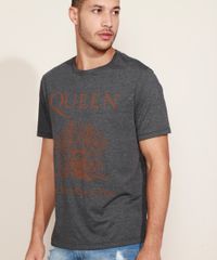 Camiseta-Masculina-de-Banda-Queen--We-Will-Rock-You--Manga-Curta-Gola-Careca-Cinza-Mescla-Escuro-9961755-Cinza_Mescla_Escuro_6