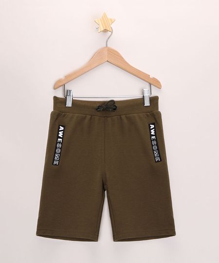 Bermuda-Infantil-Canelada--Awesome--com-Cordao-Verde-Militar-9948940-Verde_Militar_1