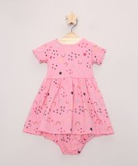 Vestido-Infantil-Estampado-Arco-Iris-Manga-Curta---Calcinha-Rosa-9970655-Rosa_1