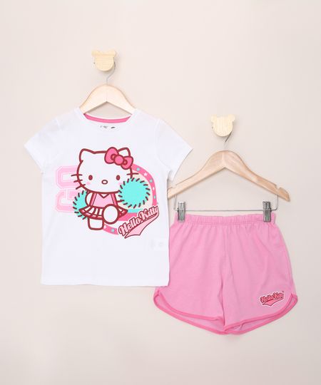 Pijama-Infantil-Hello-Kitty-Manga-Curta-Branco-9762303-Branco_1