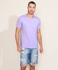 Camiseta-Masculina-com-Bolso-Manga-Curta-Gola-Careca-Lilas-9896554-Lilas_5